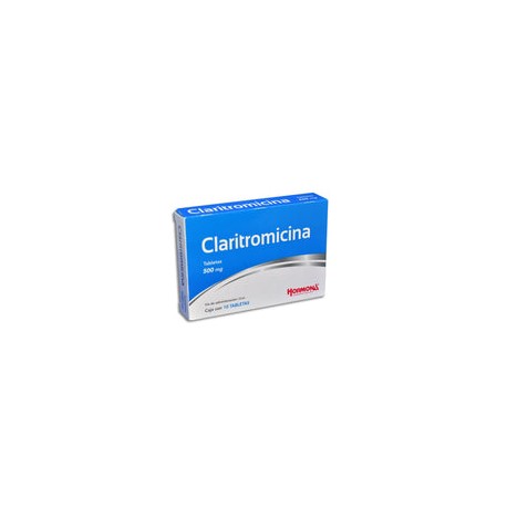 CLARITROMICINA TAB 500 MG CAJA C10