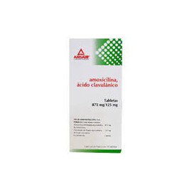 AMOXICILINA ACIDO CLAVULANICO SUSP. PEDIAT. 125/31.25 MG. FCO. C/60 ML.
