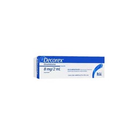 DECOREX 8MG SOL INY AMP 2ML