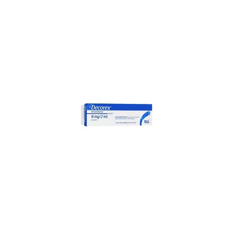 DECOREX 8MG SOL INY AMP 2ML