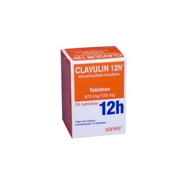 CLAVULIN 12H (AMOXICILINA/ACIDO CLAVULANICO) 875 MG/125 MG C/10 TAB