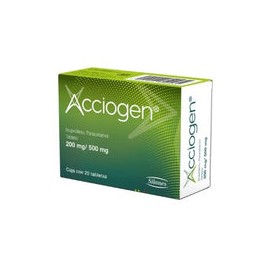 ACCIOGEN 200/500 MG 20 TAB