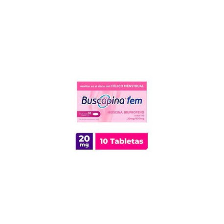 BUSCAPINA FEM 20/400MG 10 TAB
