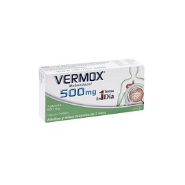 VERMOX 500 MG 1 TAB