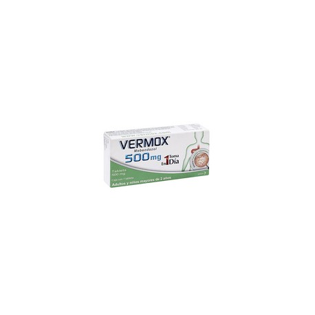 VERMOX 500 MG 1 TAB