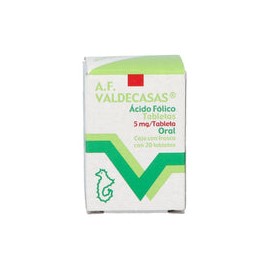 ACIDO-FOLICO 5 MG 20 TAB VALDECASAS