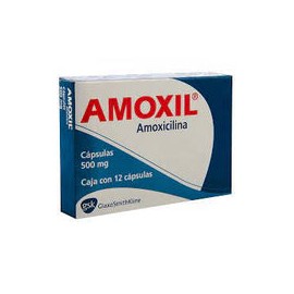 AMOXIL 500 MG 12 CAPS