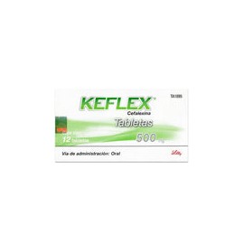 KEFLEX (CEFALEXINA) 500 mg C/12 TAB