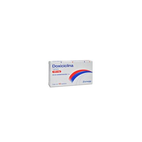 DOXICICLINA TAB. 100 MG. CAJA C/10