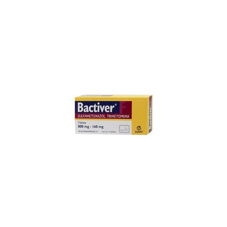 BACTIVER F TAB. 160/800 MG. CAJA C/14